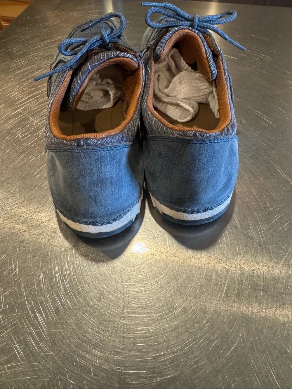 Twisted X Men's Blue Canvas Lace-Up Moc. Zero Gravity.